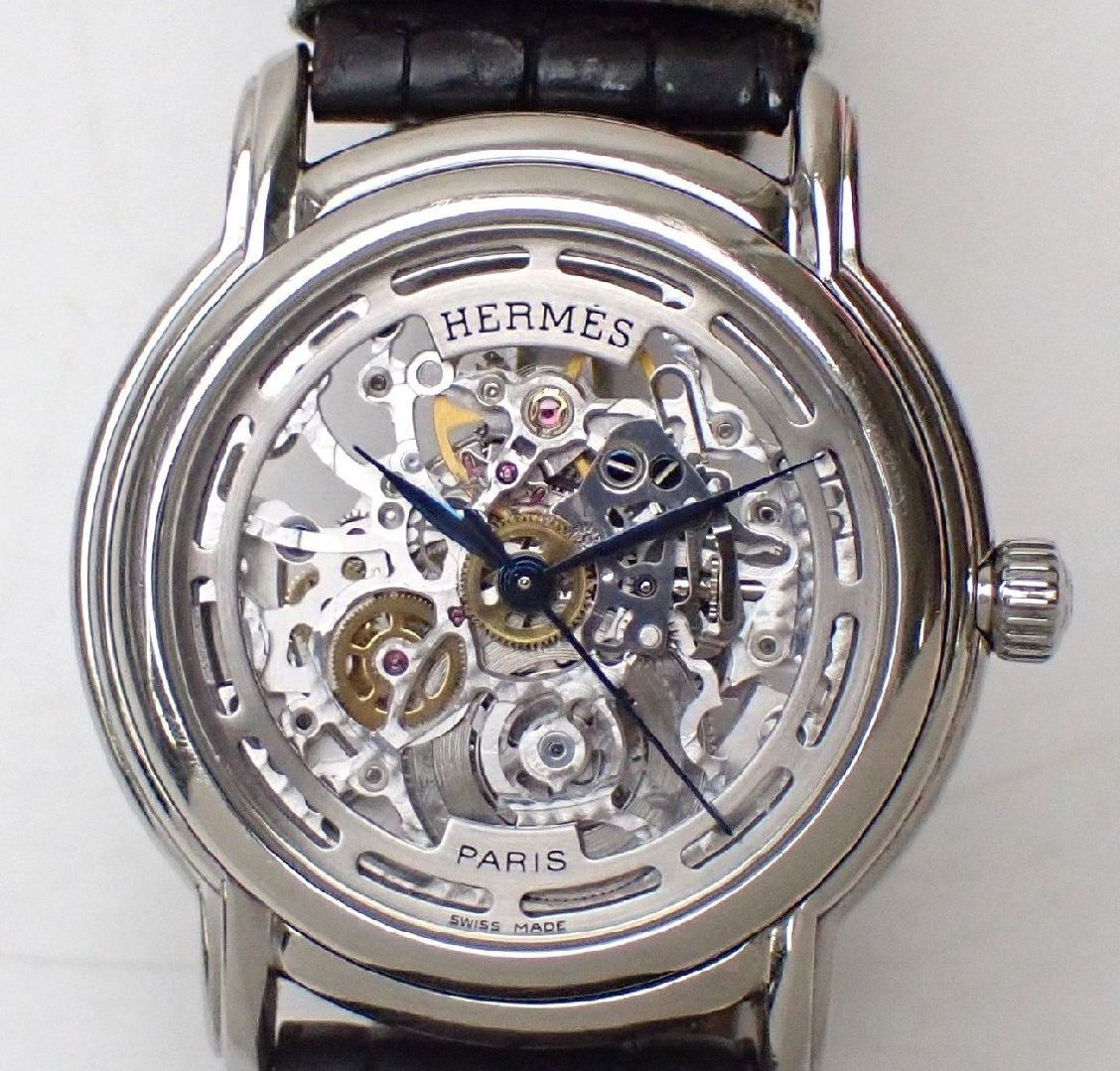 HERMES/エルメス セザム スケルトン 自動巻き腕時計 SM1.710