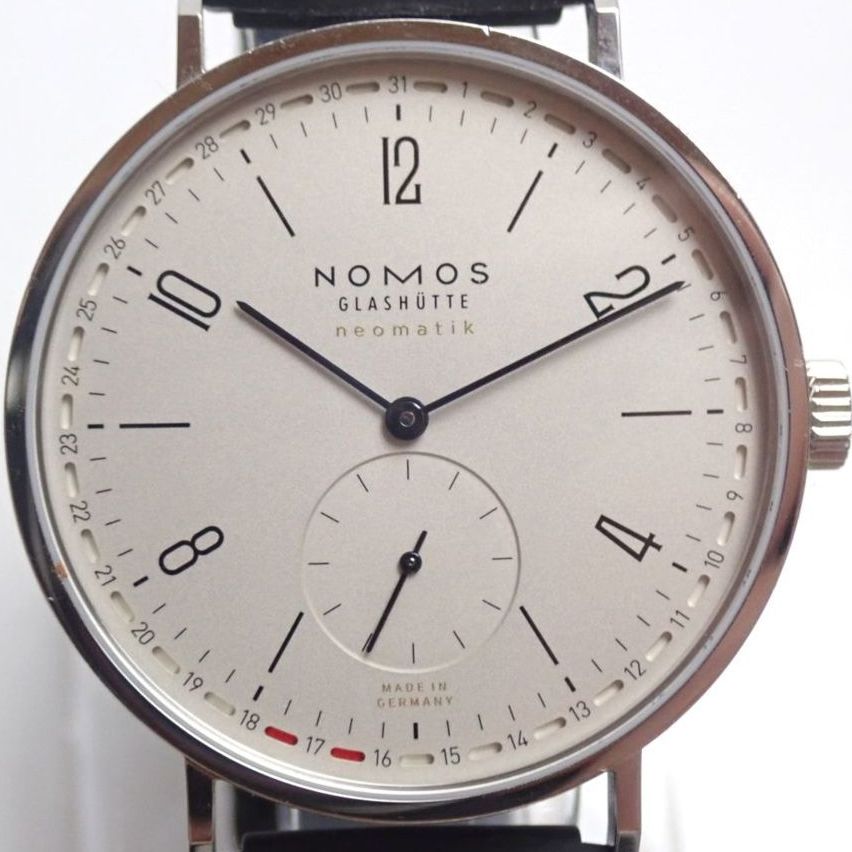 ノモスグラスヒュッテ タンジェント ネオマティック 自動巻き腕時計