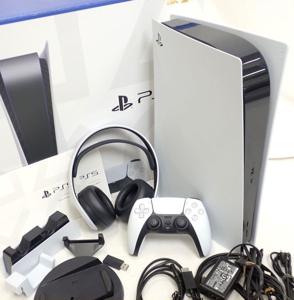 SONY PlayStation5/PS5 本体 CFI-1100A01 + ワイヤレスヘッドセット ...