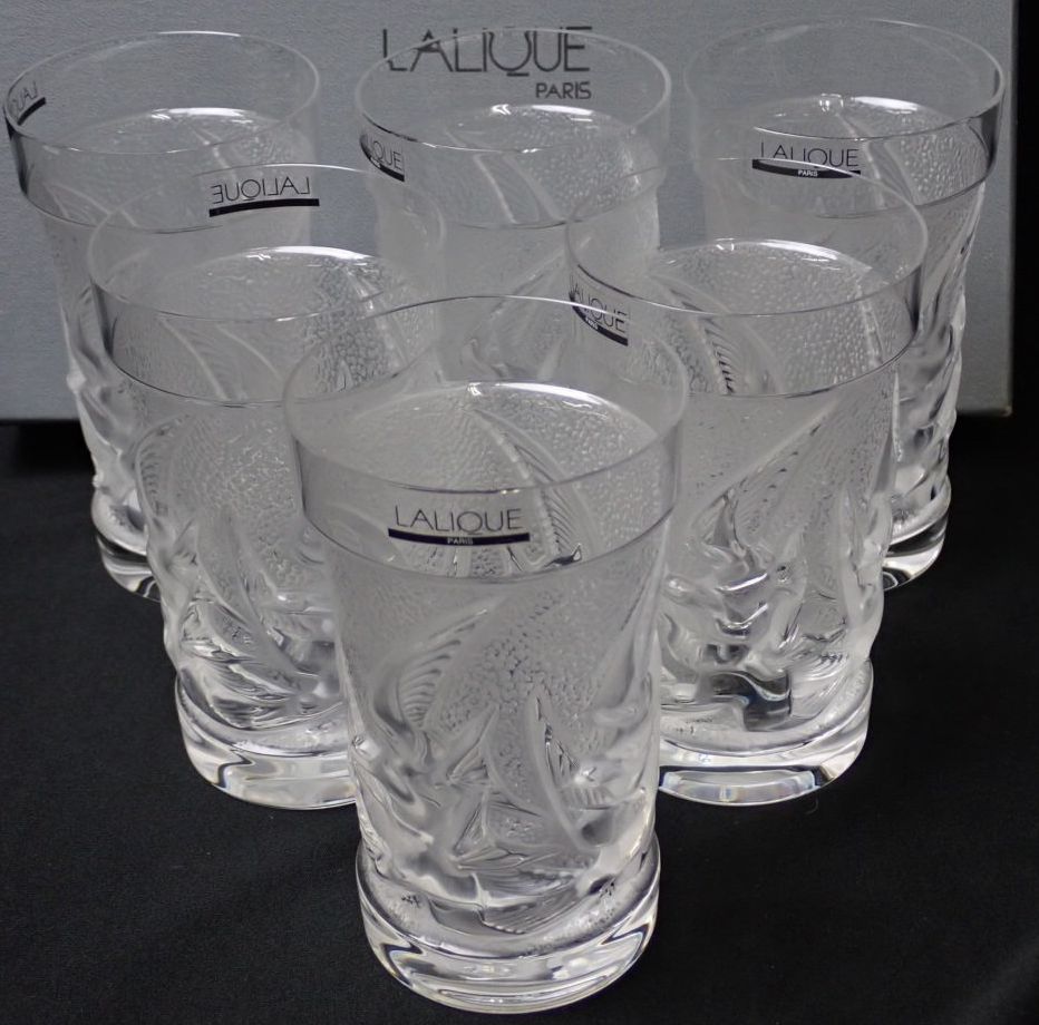 LALIQUE/ラリック イロンデル グラス 6客セット