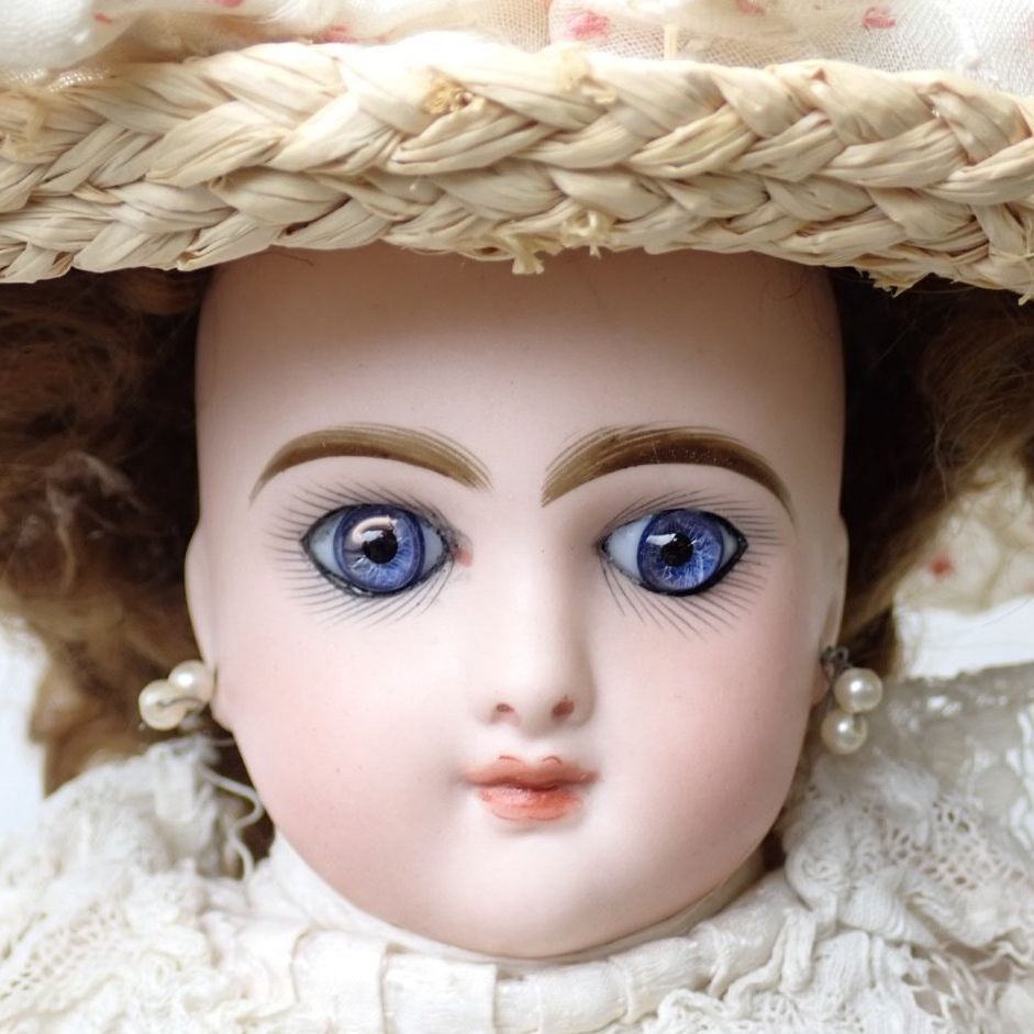 アンティークドール フランス人形 14インチ/西洋人形/ビスクドール