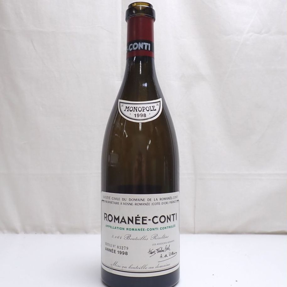 ドメーヌ・ド・ラ・ロマネ・コンティ 1998 空き瓶/空ボトル