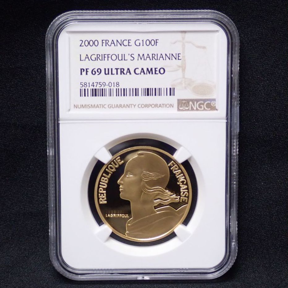 フランス LAGRIFFOUL'S MARIANNE 100フラン金貨