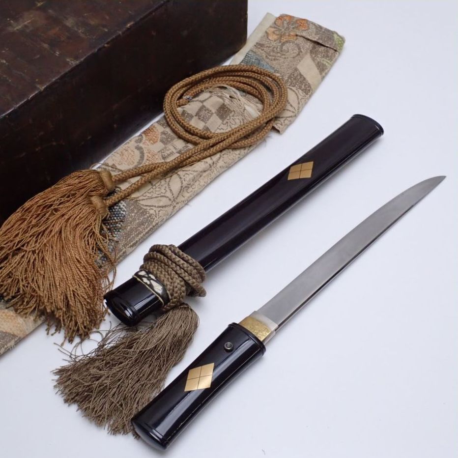 日本刀 短刀 左銘 刃長約19.7cm